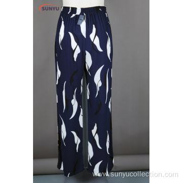 Ladie's woven viscose all over print pant